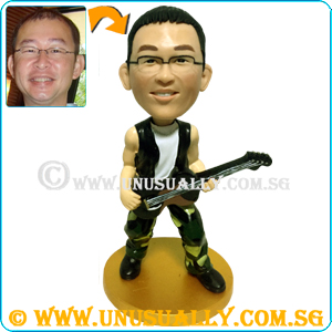 Custom 3D Cool Guitar Man Figurine